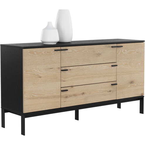 Rosso 66.5 X 18 inch Black / Brown / Matte Black Sideboard, Medium